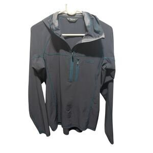 Rab Boreas Pull On Womens Small Hooded Softshell Jacket QWS-13 Climbing Gray